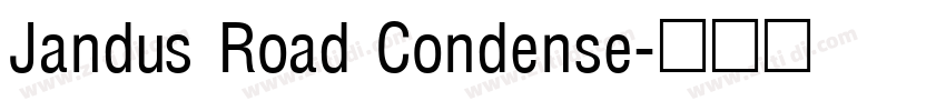 Jandus Road Condense字体转换